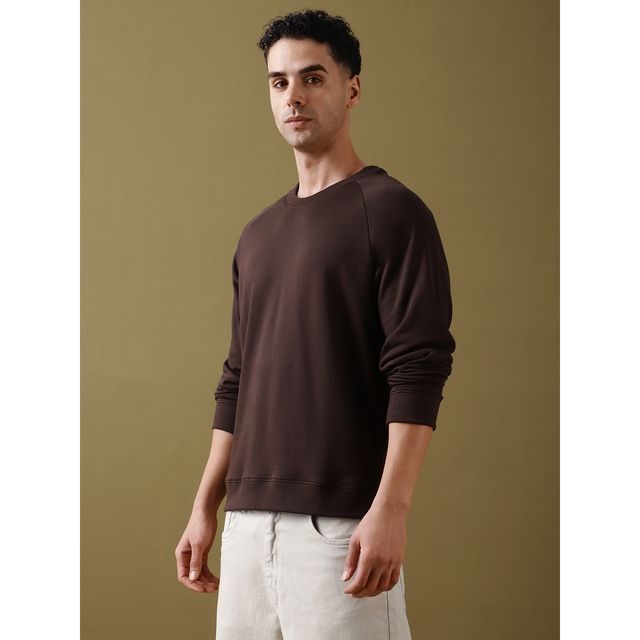 Dillinger Men's T-shirt Raglan Sleeve Oversized Pure Cotton | Brown - L