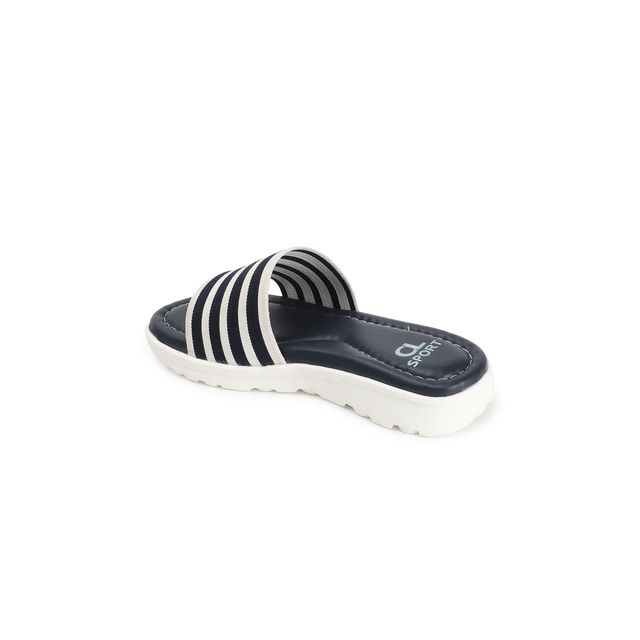 Carlton London Navy Blue Comfortable Women's Flip Flops | UK 3
