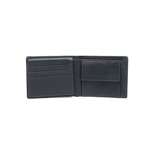 Teakwood Men's Solid Genuine Leather Wallet | Blue - One Size