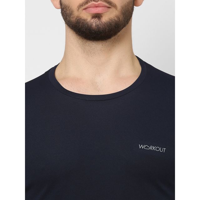 Sweet Dreams Men Solid T-Shirt | Navy - XL
