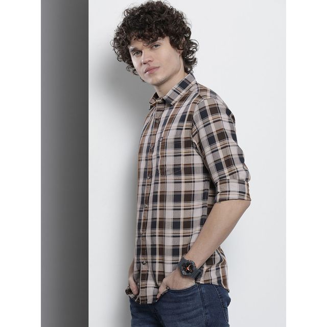 Buy The Indian Garage Co | Men Regular Fit Checkered Casual Shirt