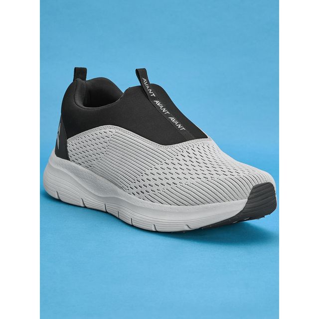 Avant Men's Sigma Slip on Walking Shoes | Light Grey-Black | UK 8