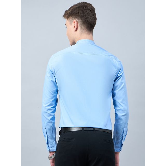 Style Quotient Men Cotton Solid Formal Shirt | S | SS24SQPRUDENT - Sky Blue