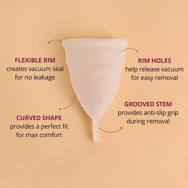Carmesi Menstrual Cup For Women | Small Size - With Free Pouch | Rash-Free | Itch-Free | Odour-Free