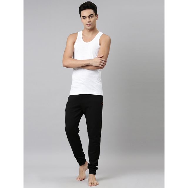 Dixcy Josh Men's Solid Sleeveless U-neck 100% Cotton Soft Finish Vest | White - 2XL