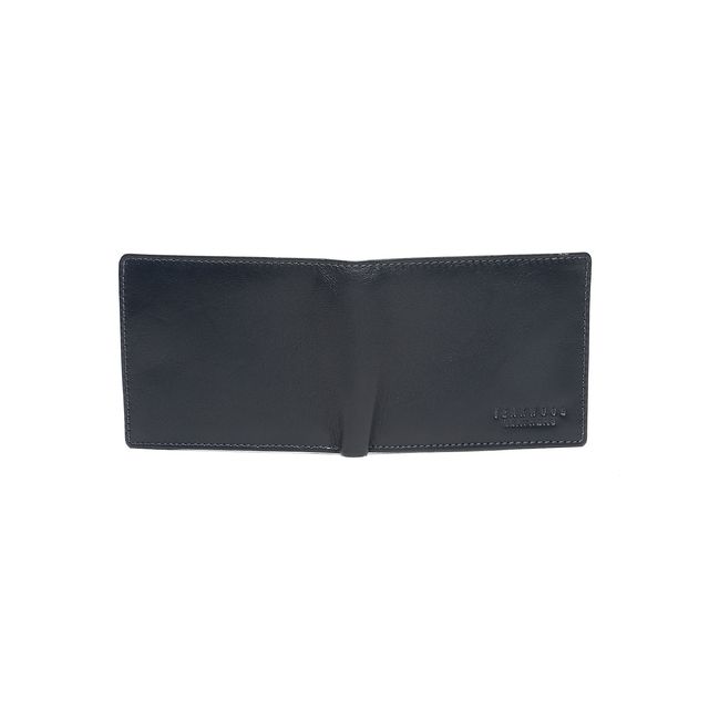 Teakwood Men's Solid Genuine Leather Wallet | Blue - One Size