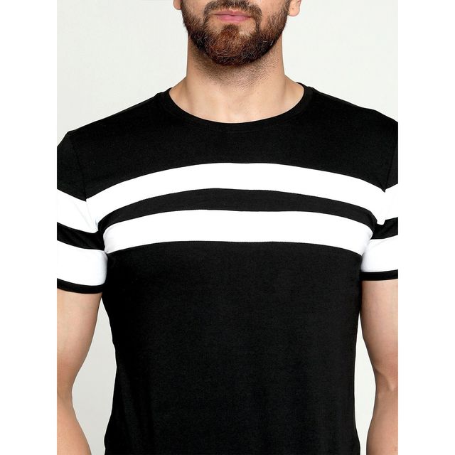 Smartees Men's Printed T-shirt | Style No 9 | Black - XL