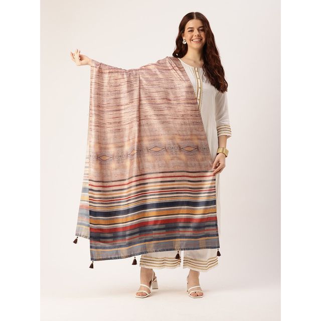 Ishin Multi Color Cotton Dupatta | 1046