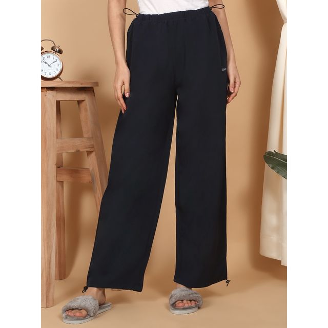 Sweet Dreams Women Solid Pyjama - XL | F - Lap - 4259 Navy