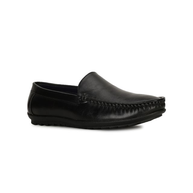 Bata Men's Slip On Formal Flate Shoes | Black - UK 10