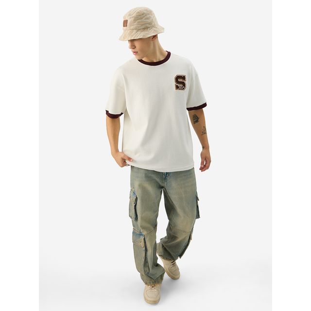 The Souled Store Men's TSS Originals 2013 Oversized T-shirt | Multicolour - 2XL