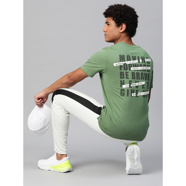 Alcis Men's Round Neck T-shirt | Green - L