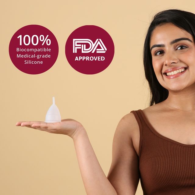 Carmesi Menstrual Cup For Women | Small Size - With Free Pouch | Rash-Free | Itch-Free | Odour-Free