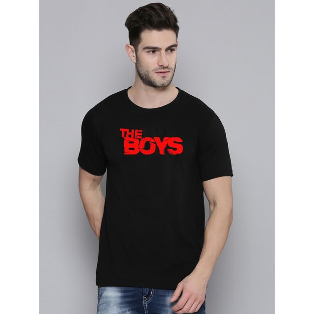 Smartees Men's Printed T-shirt | Style No 23 | Black - M