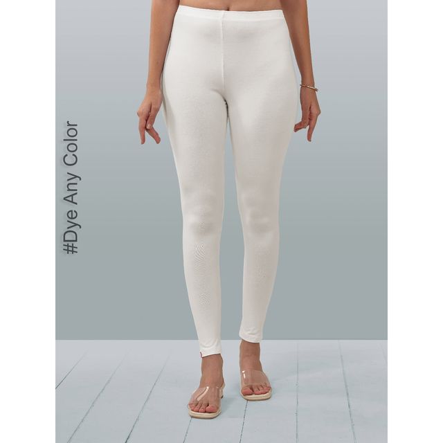 Lyra Women's Leggings Ankle Length | Dye Any Colour - Free Size