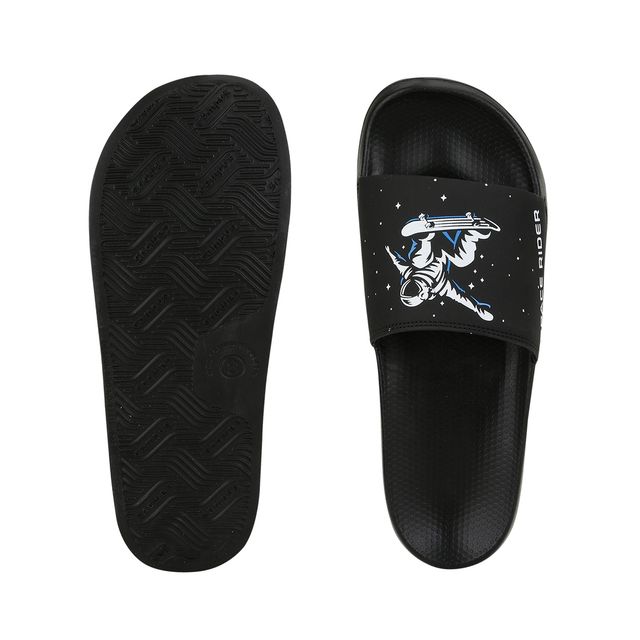 Campus Men's Space Rider Slides | Black | UK8