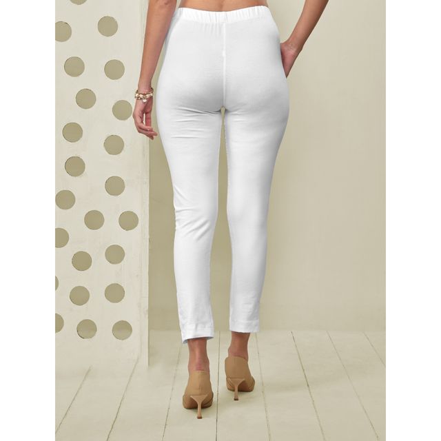 Lyra Women's Kurtipant | Off White - Free Size