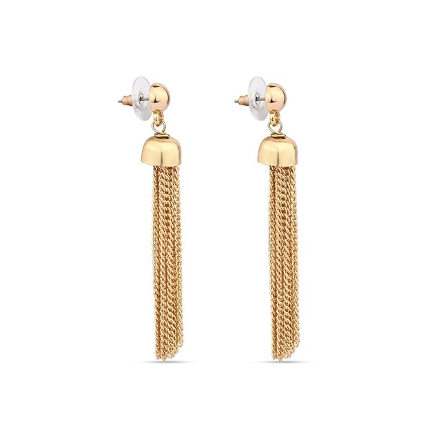 Accessorize London Women's Hammered Semi Circle Stone Earrings - Gold