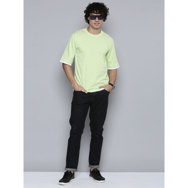 Smartees Men's Printed T-shirt | Neon Green - XL