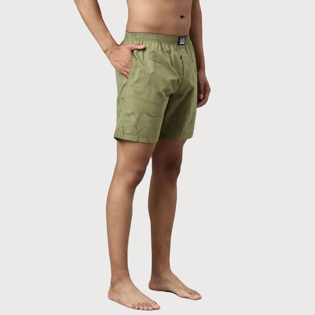 Buy Levi's Men Printed Cotton Woven soft Boxer Shorts | Side