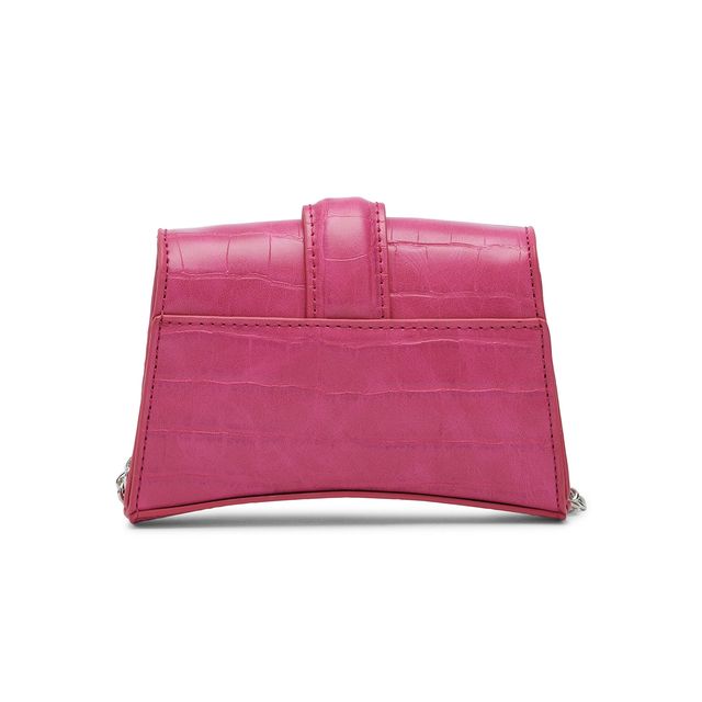 Miraggio Women's Textured PU 2.6 L Crossbody Bag | Pink
