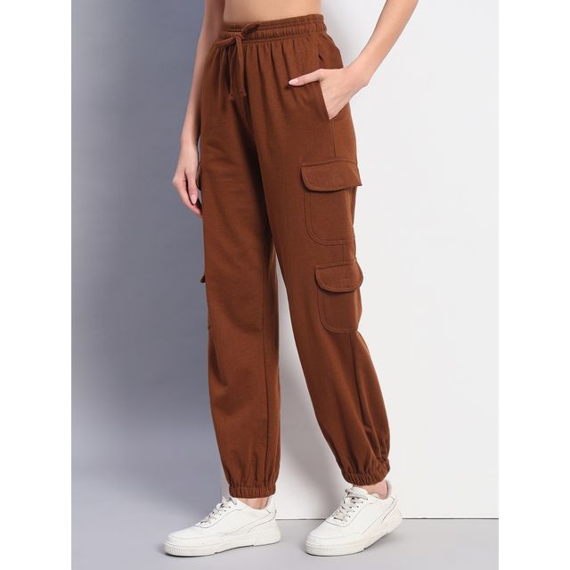 Q-rious Women's AdventureFlex Cargo Joggers | GLJ-CARGO | Brown - 28
