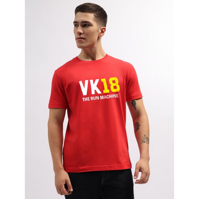 De Tees Men's IPL RCB Half Sleeve T-shirt | Red - XL