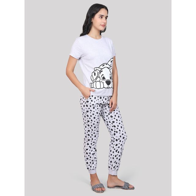evolove Women's Pajama Set Off White NPSKCS23S6003-XL