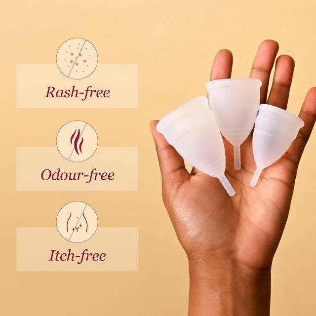 Carmesi Menstrual Cup For Women | Small Size - With Free Pouch | Rash-Free | Itch-Free | Odour-Free