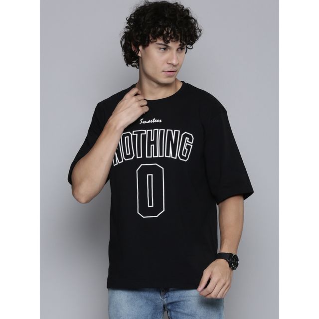 Smartees Men's Printed T-shirt | Black - M