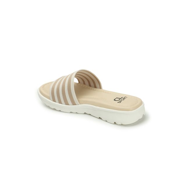 Carlton London Comfortable Women's Flip Flops | UK 6 | Beige