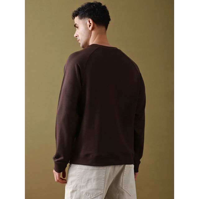 Dillinger Men's T-shirt Raglan Sleeve Oversized Pure Cotton | Brown - L
