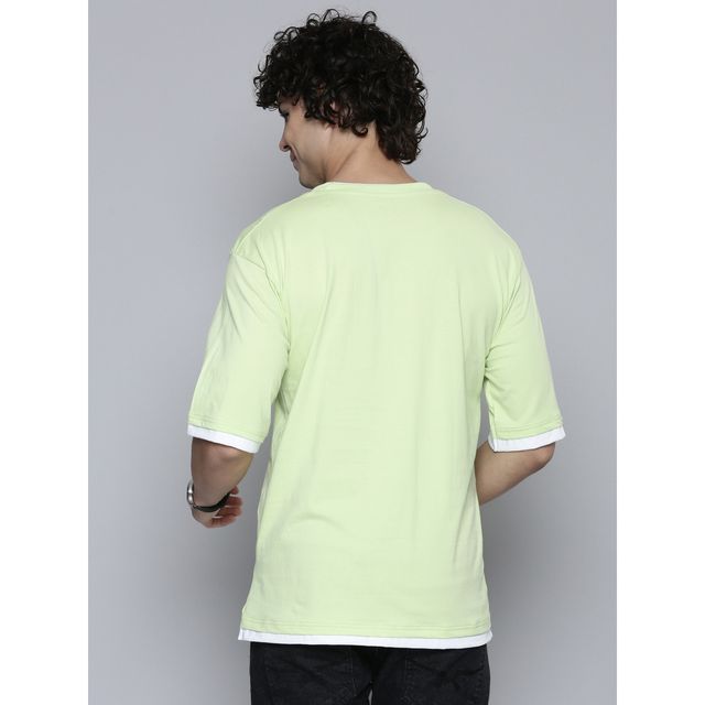 Smartees Men's Printed T-shirt | Neon Green - XL