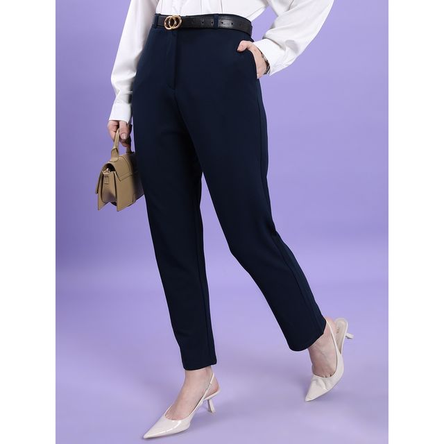 Tokyo Talkies Women's High Rise Slim Fit Trouser - Buy at ₹303