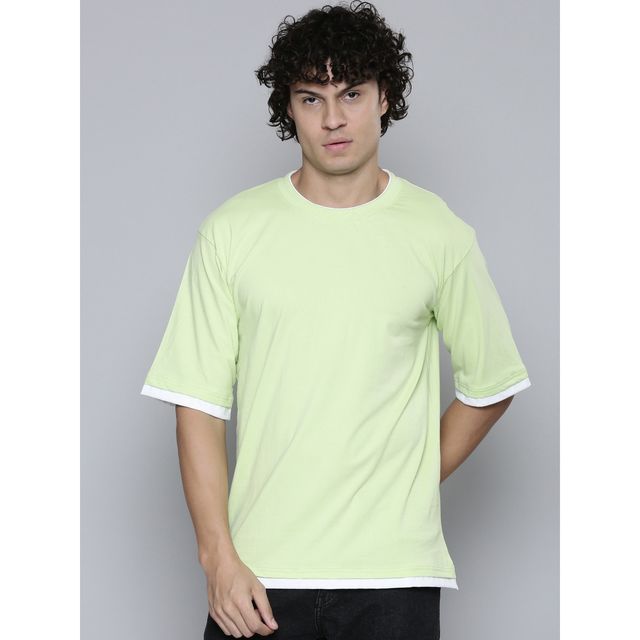 Smartees Men's Printed T-shirt | Neon Green - XL