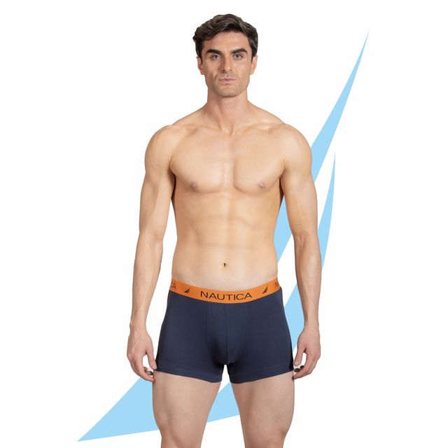 Nautica Men's - 1PP-RTRK01 Rib Trunk-05-S PBLU | Dark Blue - L