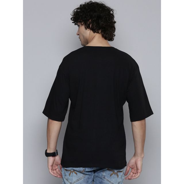 Smartees Men's Printed T-shirt | Black - M