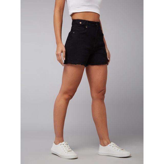 Miss Chase Mischief Maker Denim Shorts | Black | 30