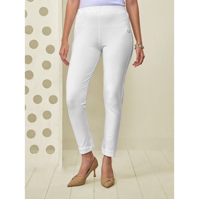 Lyra Women's Kurtipant | Off White - Free Size