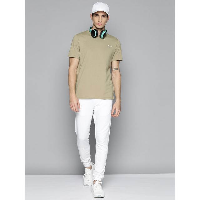 Alcis Men's Round Neck T-shirt | Beige - XXL