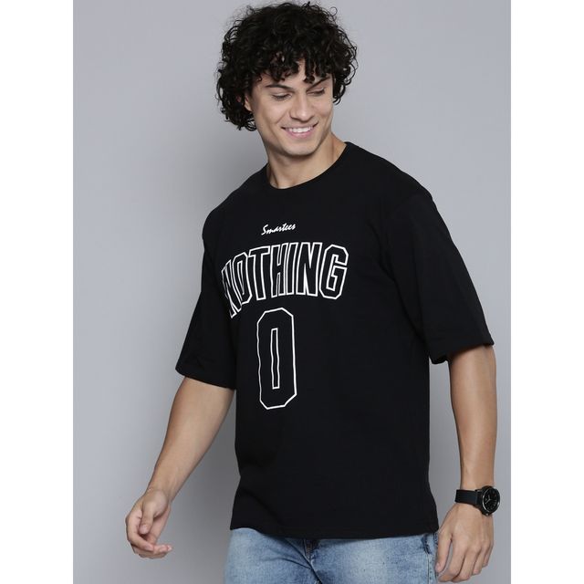 Smartees Men's Printed T-shirt | Black - M