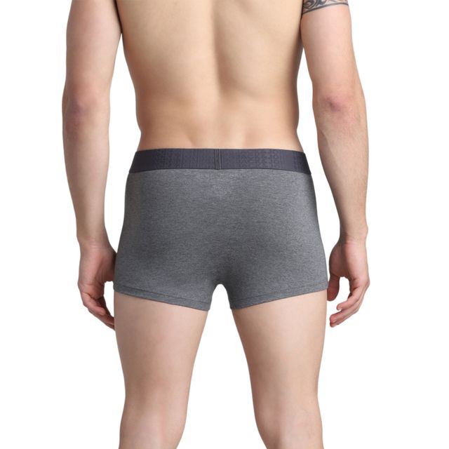 JACK & JONES Men's Grant Trunk | Pack of 2 | Dark Grey Melange - XL