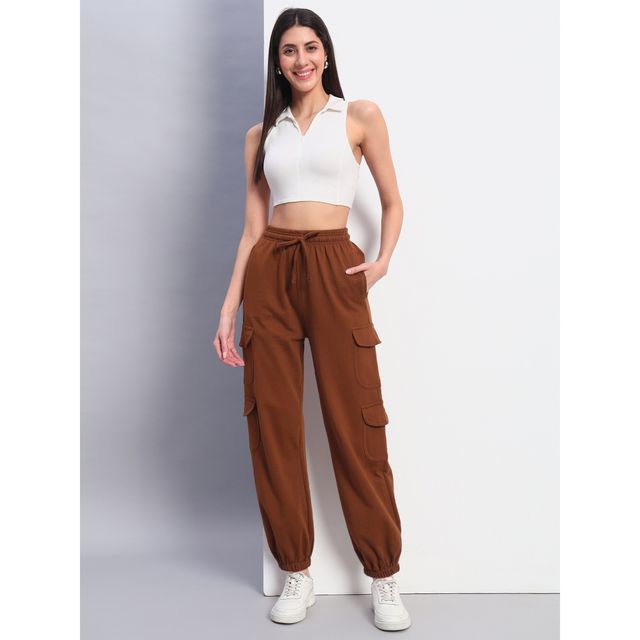 Q-rious Women's AdventureFlex Cargo Joggers | GLJ-CARGO | Brown - 28