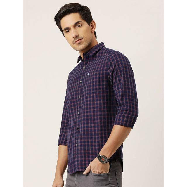Buy The Indian Garage Co Men Slim Fit Checkered Casual Shirt | Color ...