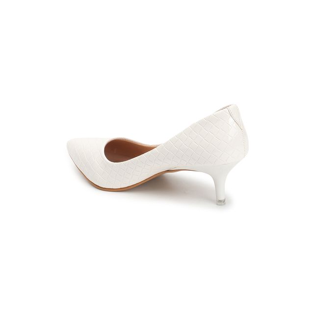 Carlton London Women White Heels Sandal - UK5