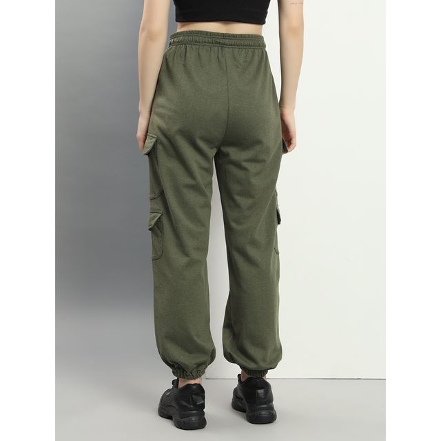 Q-rious Women's AdventureFlex Cargo Joggers | GLJ-CARGO | Olive - 34