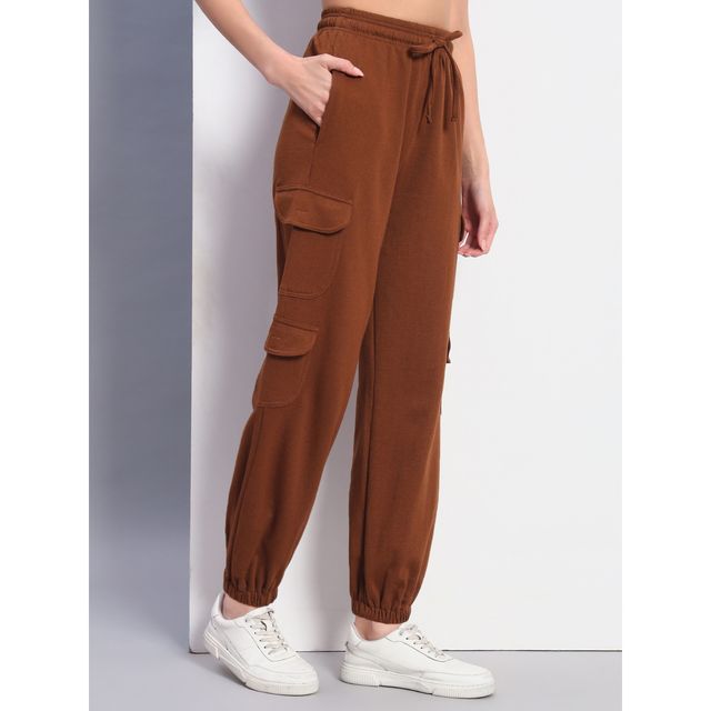 Q-rious Women's AdventureFlex Cargo Joggers | GLJ-CARGO | Brown - 28