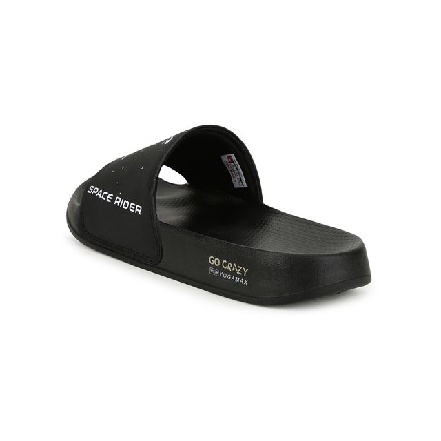 Campus Men's Space Rider Slides | Black | UK8