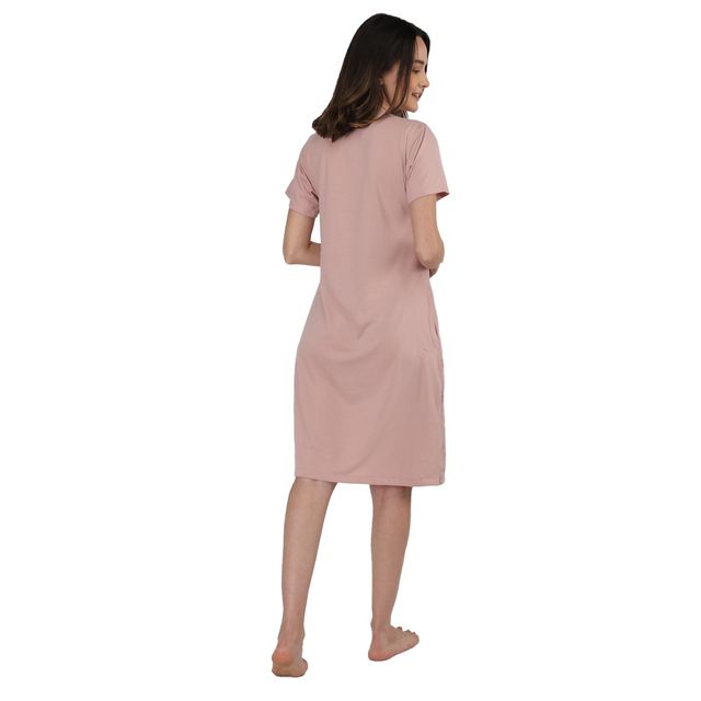 Duchess Women's Cotton Blend Printed Knee Length Nighty | Mouse - L