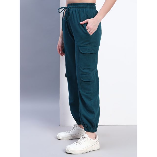 Q-rious Women's AdventureFlex Cargo Joggers | GLJ-CARGO | Teal - 28
